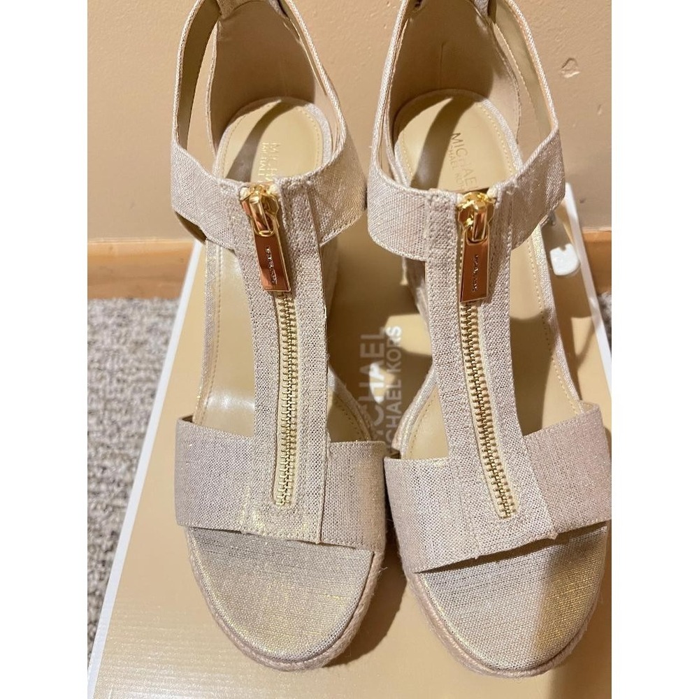 michael kors wedge sandals 10 women